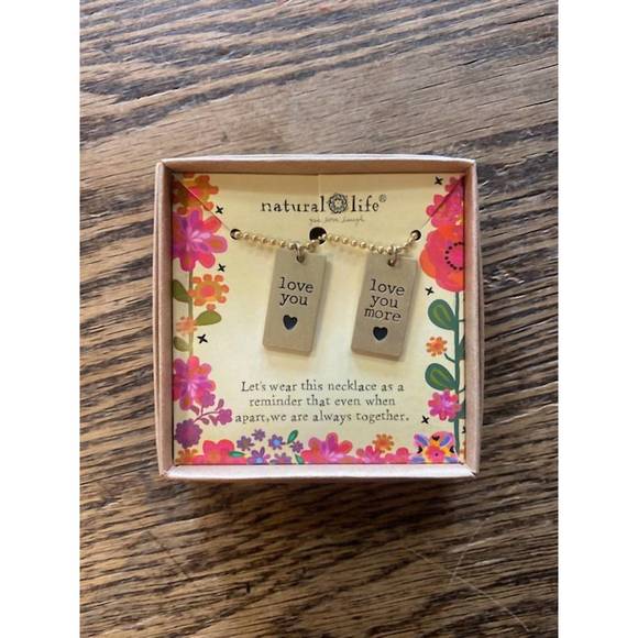 NATURAL LIFE Jewelry - NEW NATURAL LIFE love necklace set in gold